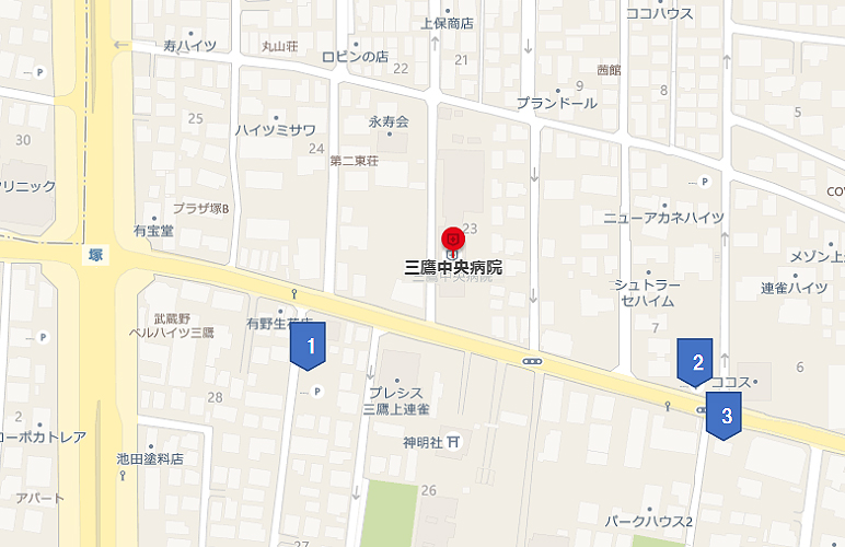 近隣の駐車場のご案内